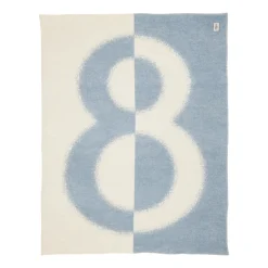 8 filt 130x180 cm dimblå