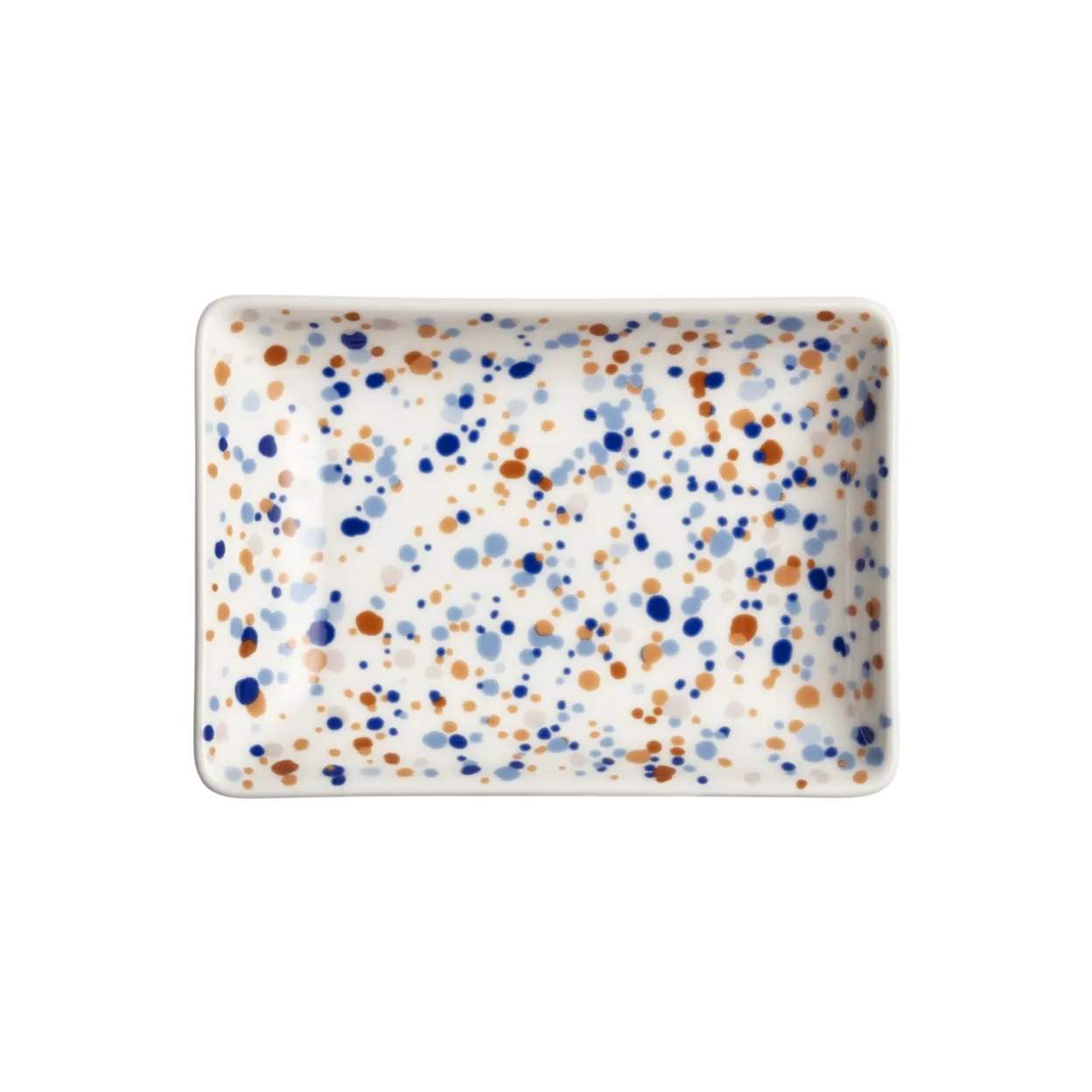 A6 tallrik 10x15cm Helle blå-brun