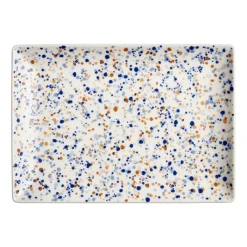 A4 tallrik 21x29cm Helle blå-brun