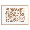 Art poster 50x70cm cheetah brun