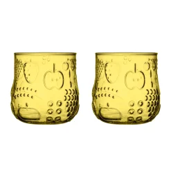 Dricksglas 25cl citrongul 2-pack