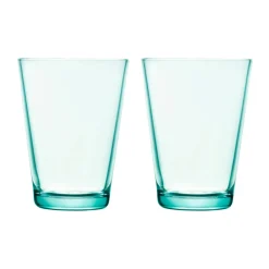 Dricksglas 40cl vattengrön 2-pack
