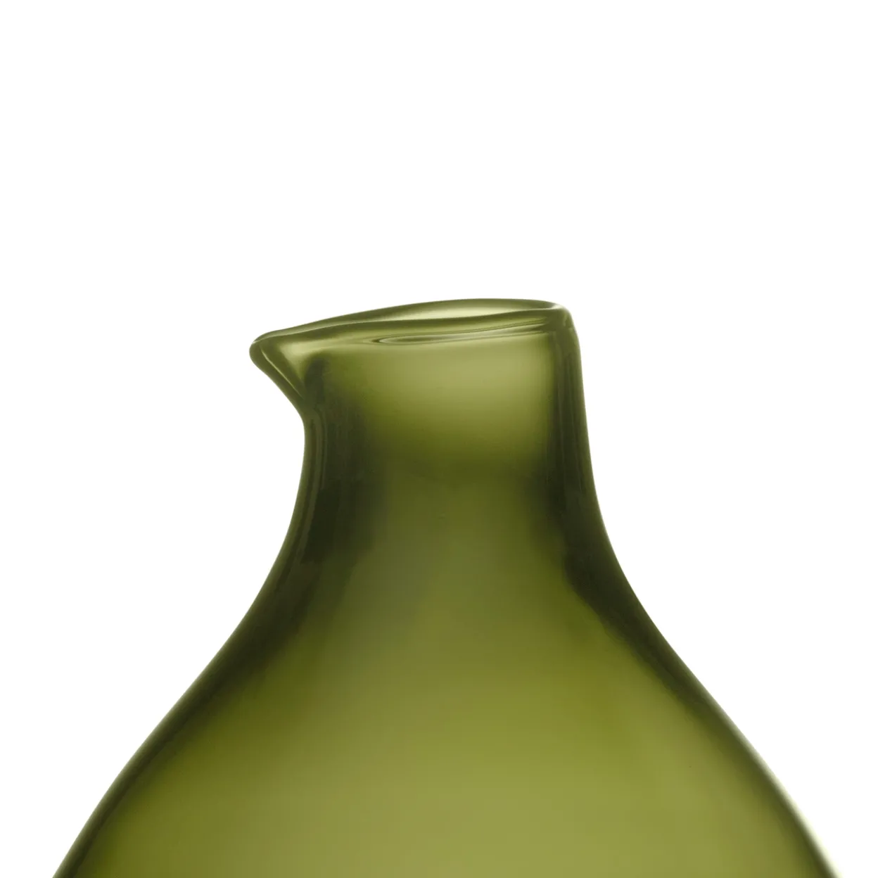 Fågelflaska rund 108x164mm mossgrön