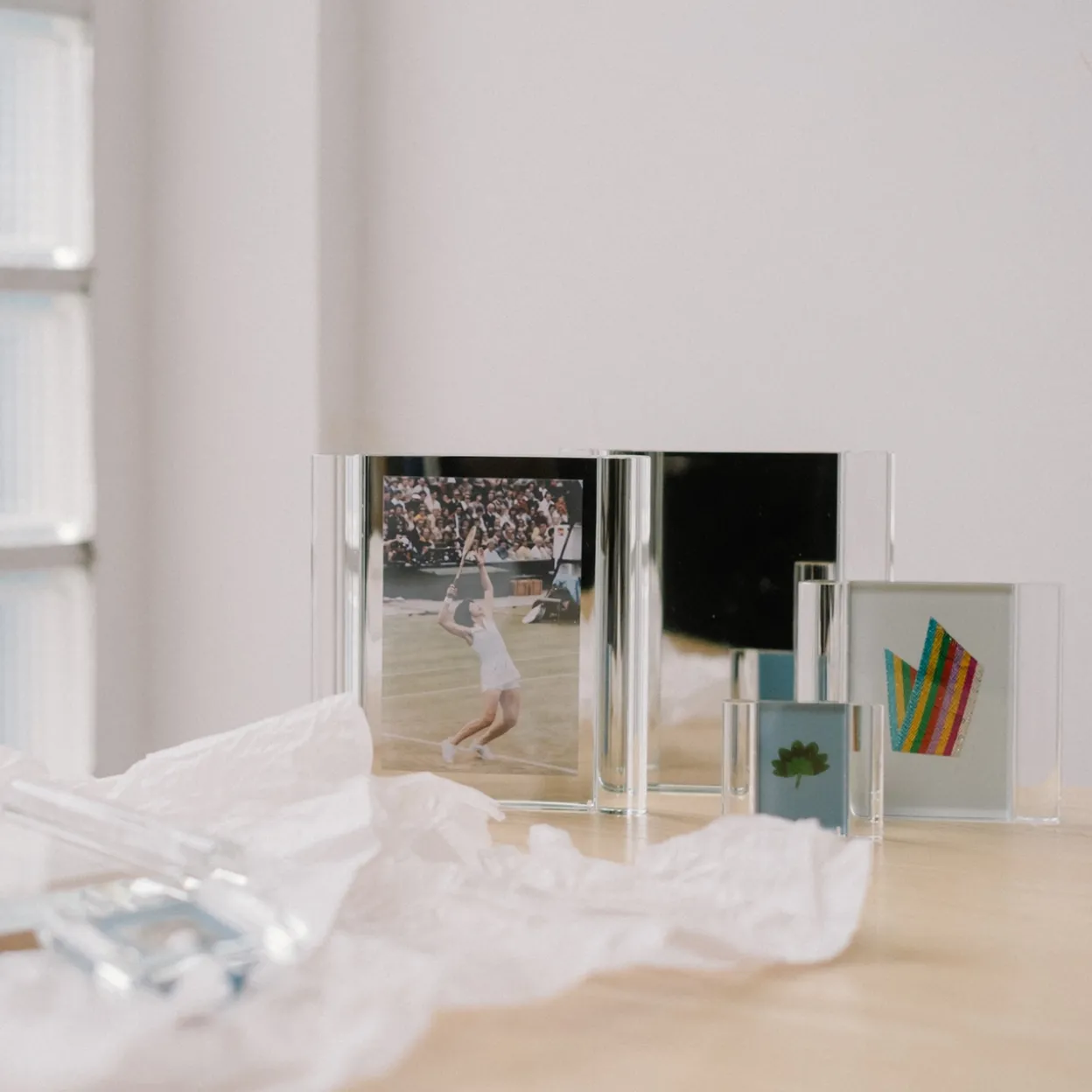 Fotoram 76x64mm blå