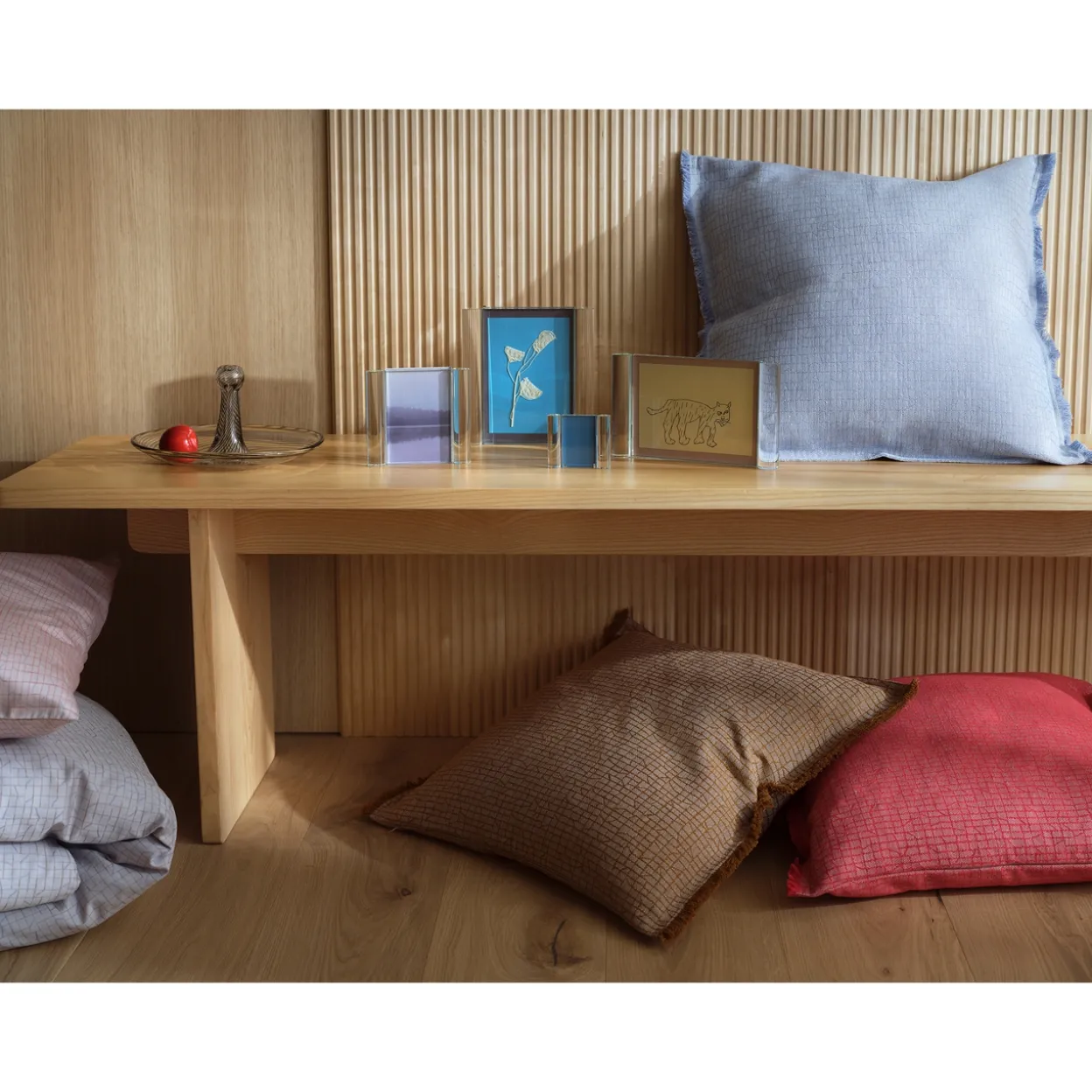 Fotoram 76x64mm blå