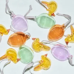 Glas ägg 60mm, 3-set mix