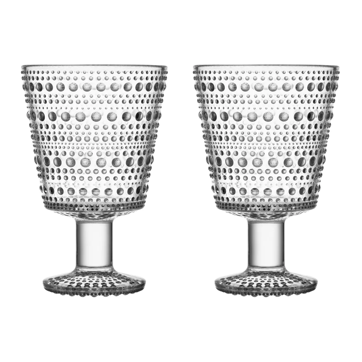 Glas på fot 26cl klar 2-pack