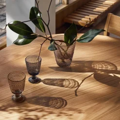 Glas på fot 26cl linne 2-pack