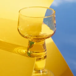 Glas på fot 29cl stålgrå 2-pack