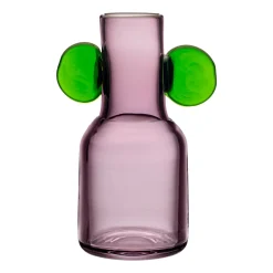 Glaskonst vas 250mm grön-ljung