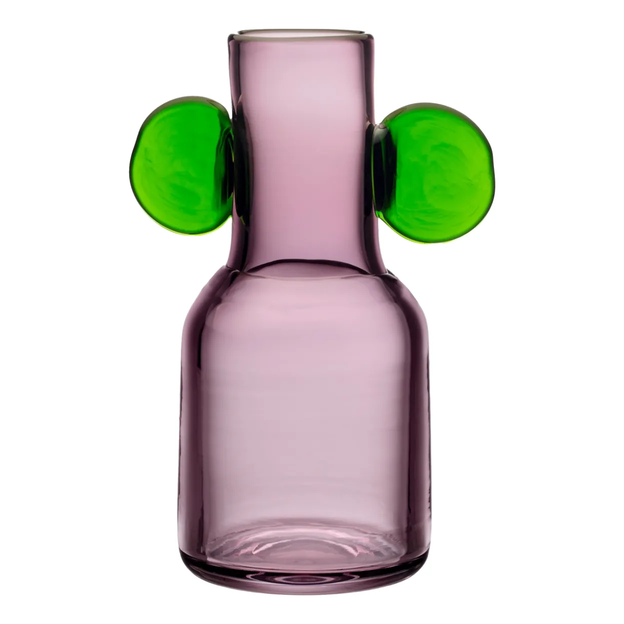 Glaskonst vas 250mm grön-ljung