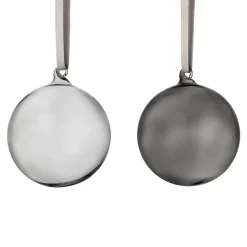 Glaskula 80mm grå 5st