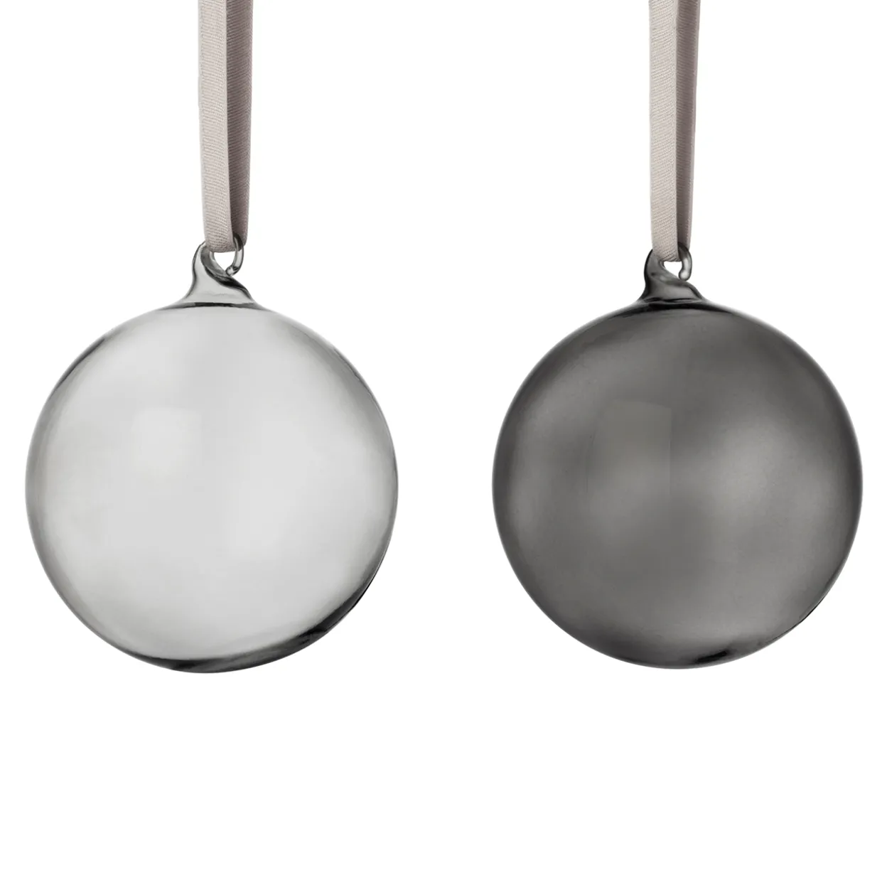 Glaskula 80mm grå 5st