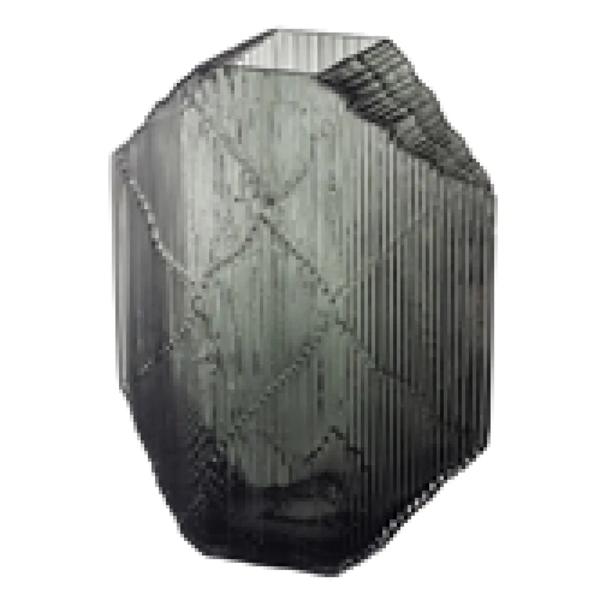 Glaskulptur 240x320 mörkgrå