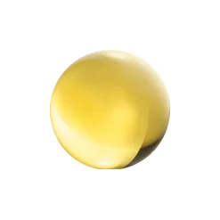 Glassfär 5cm eldgul