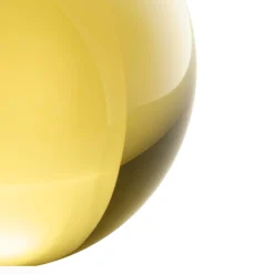 Glassfär 8cm eldgul