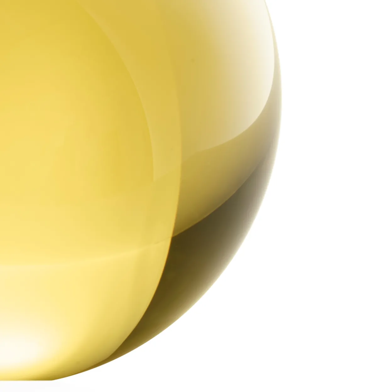 Glassfär 8cm eldgul