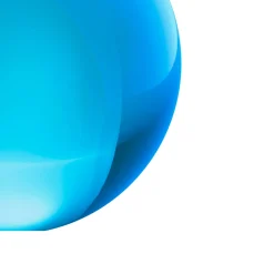 Glassfär 5cm elektrisk blå