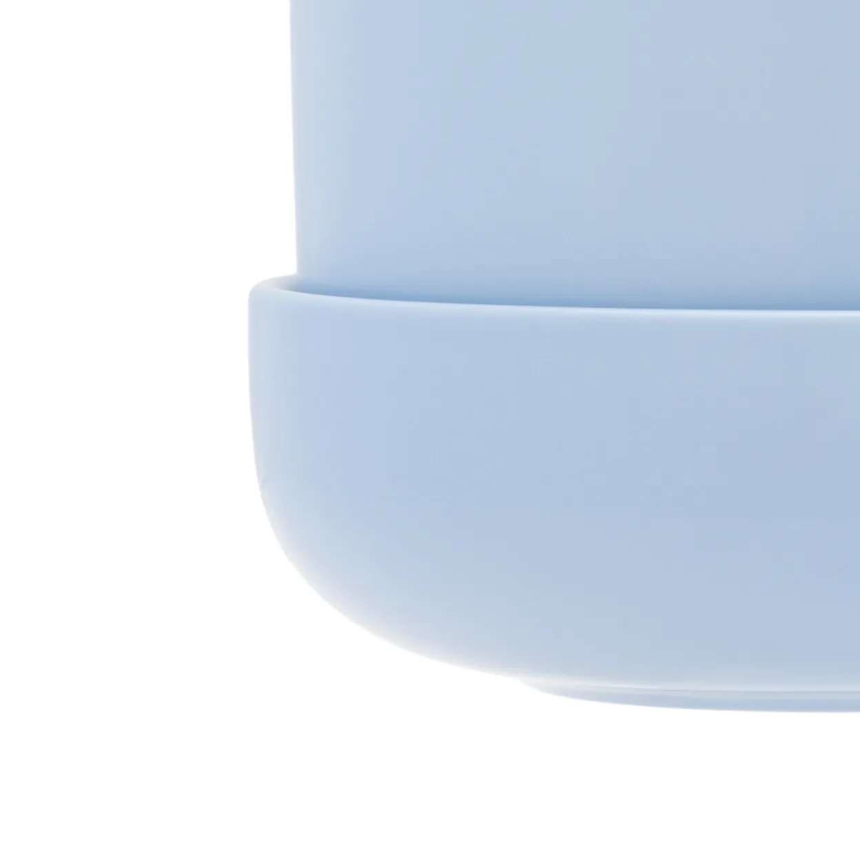 Kruka med fat aqua S