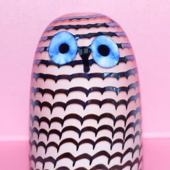 Liten uggla 75x105mm laxrosa