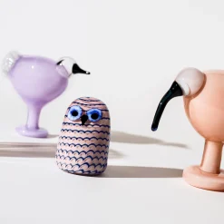 Liten uggla 75x105mm ljus lila