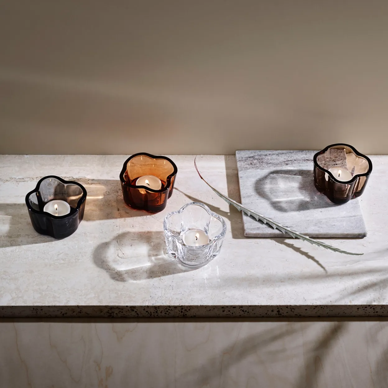 Ljuslykta 60mm linne