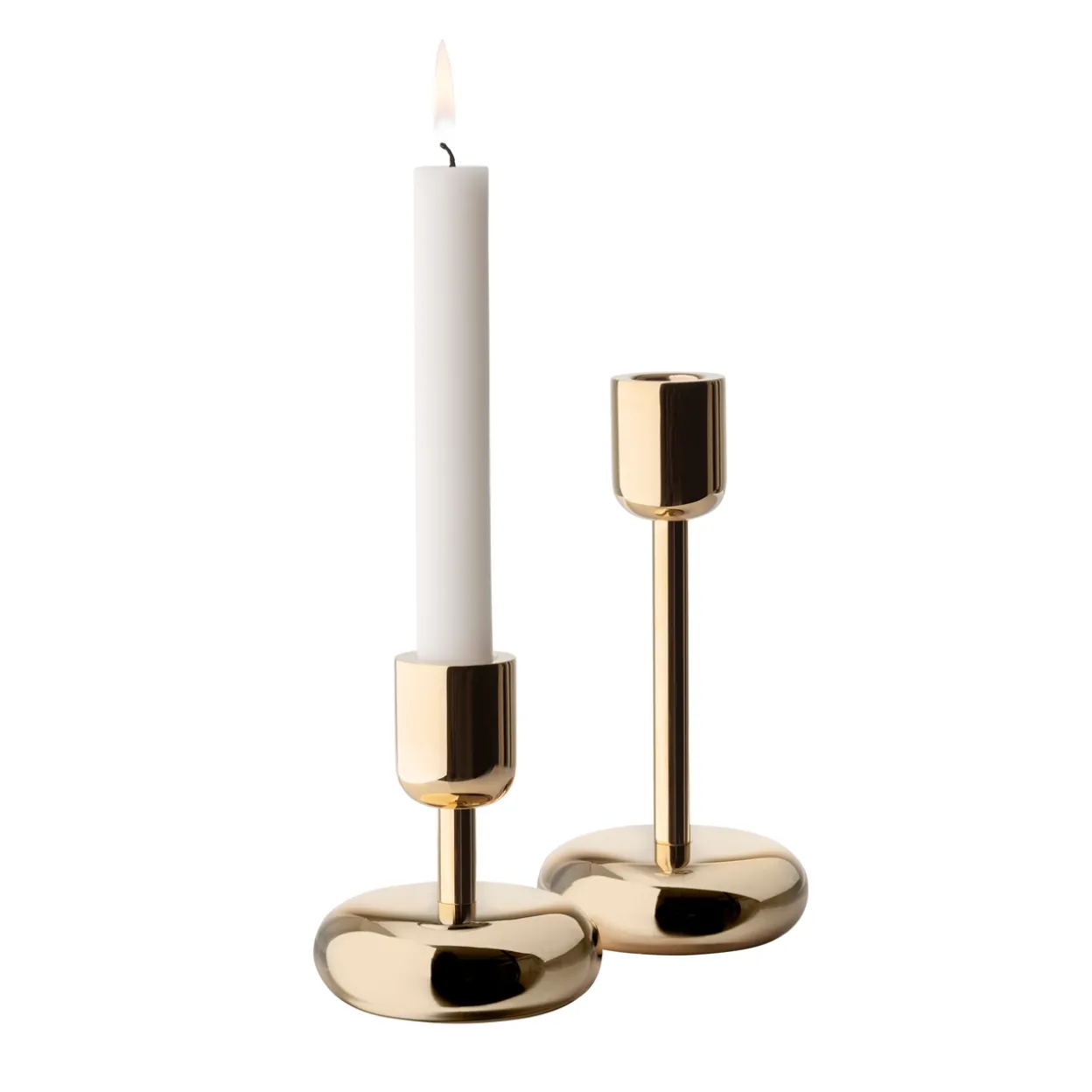 Ljusstake mässing gåvoförpackning 2-pack