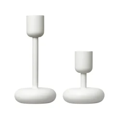 Ljusstake vitbig and small