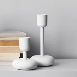 Ljusstake vitbig and small