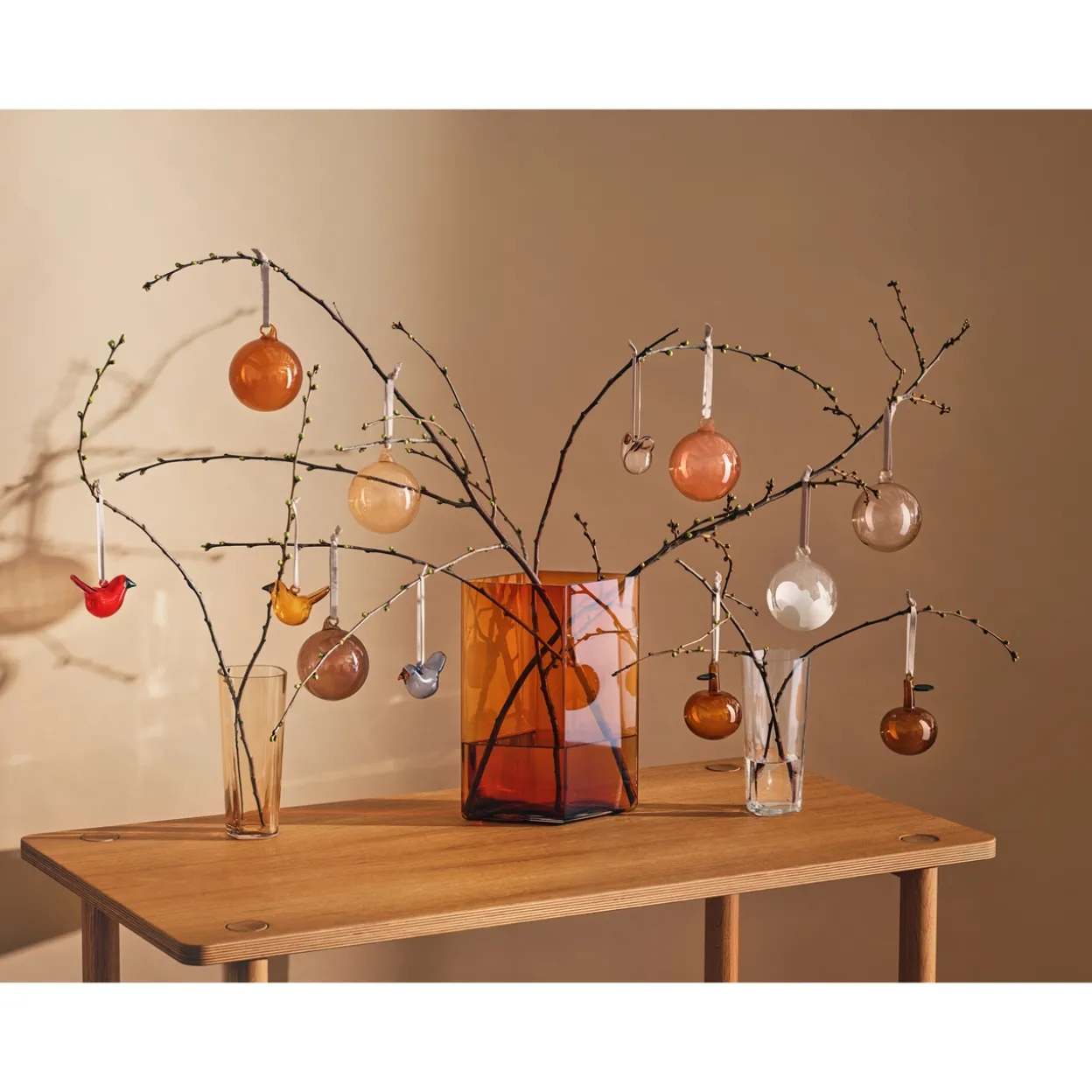 Mini glasfågel mix 3set