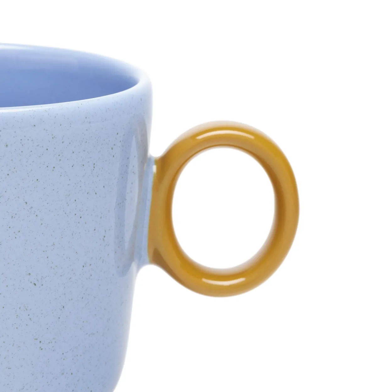 Mugg 0,35 prickig blå-umber