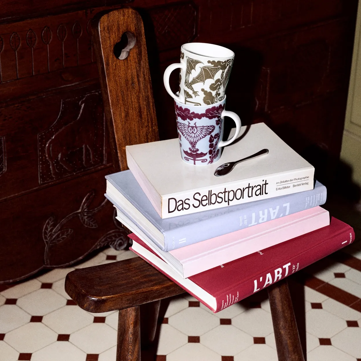 Mugg 0,4L Uni körsbär, presentförpackning