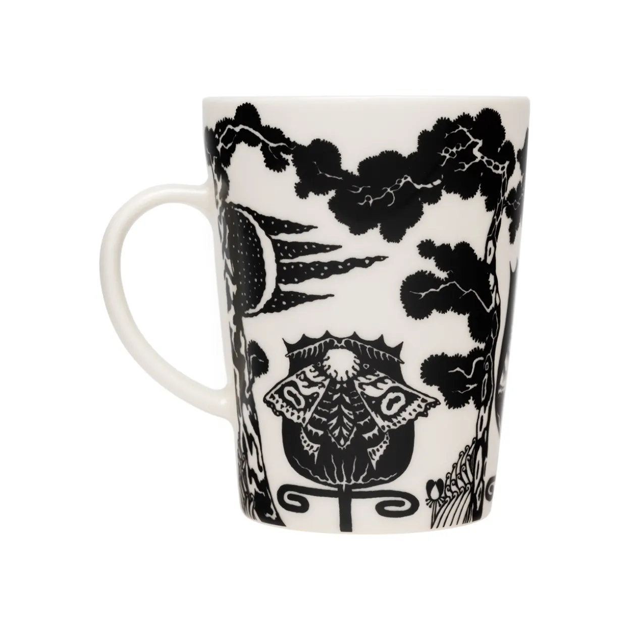 Mugg 0,4L Uni svart och vit, presentförpackning