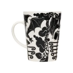 Mugg 0,4L Yö svart och vit, presentförpackning