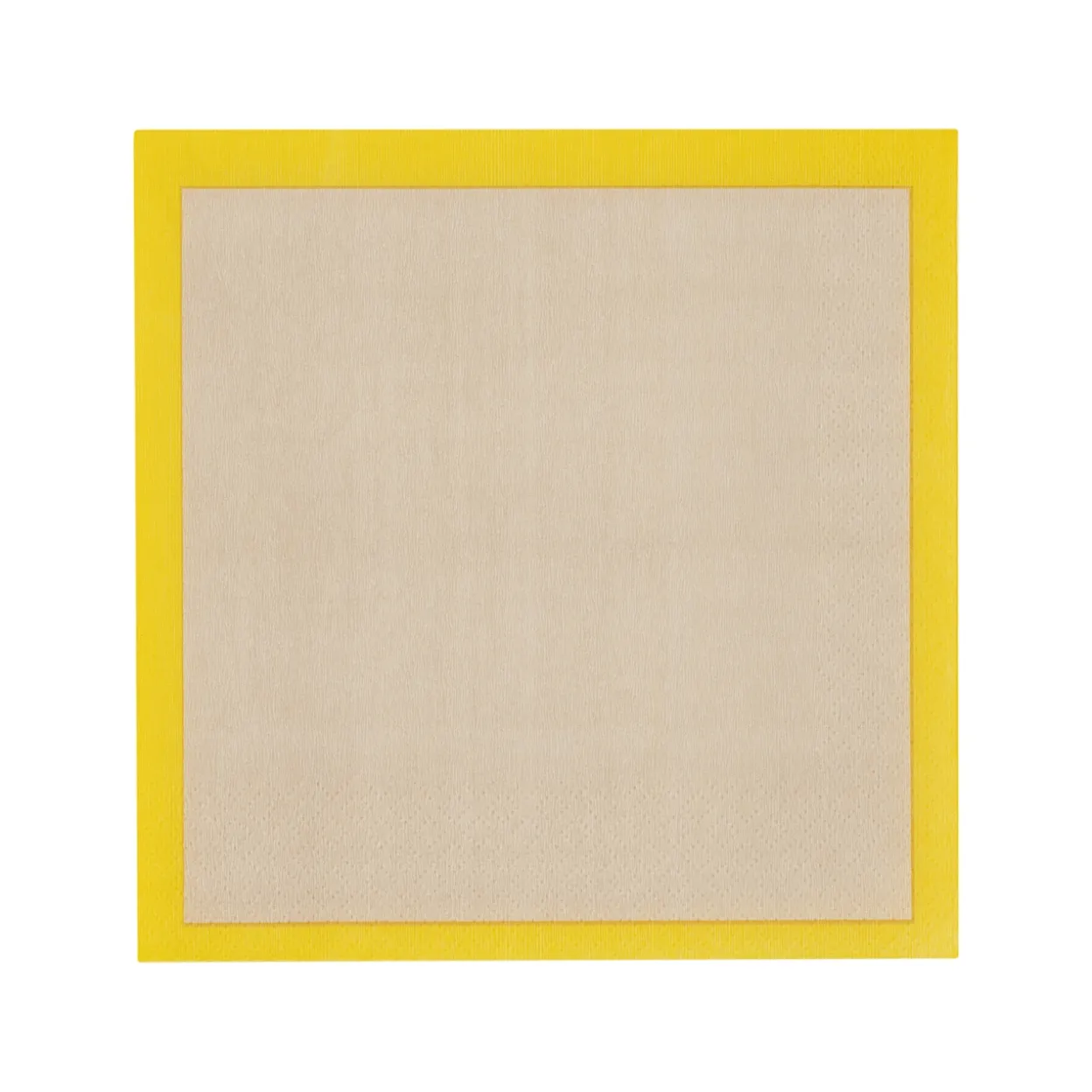 Pappersservett 33x33cm beige-gul