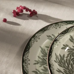 Plate flat 27cm grön