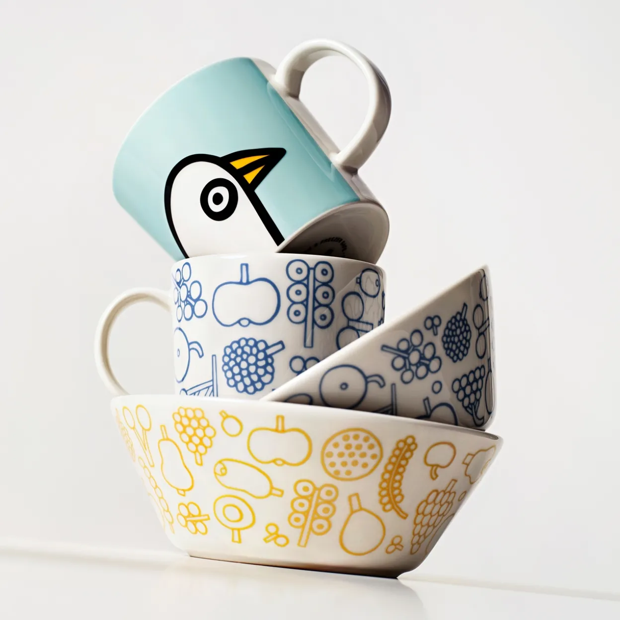 Skål 15cm Frutta ljusblå