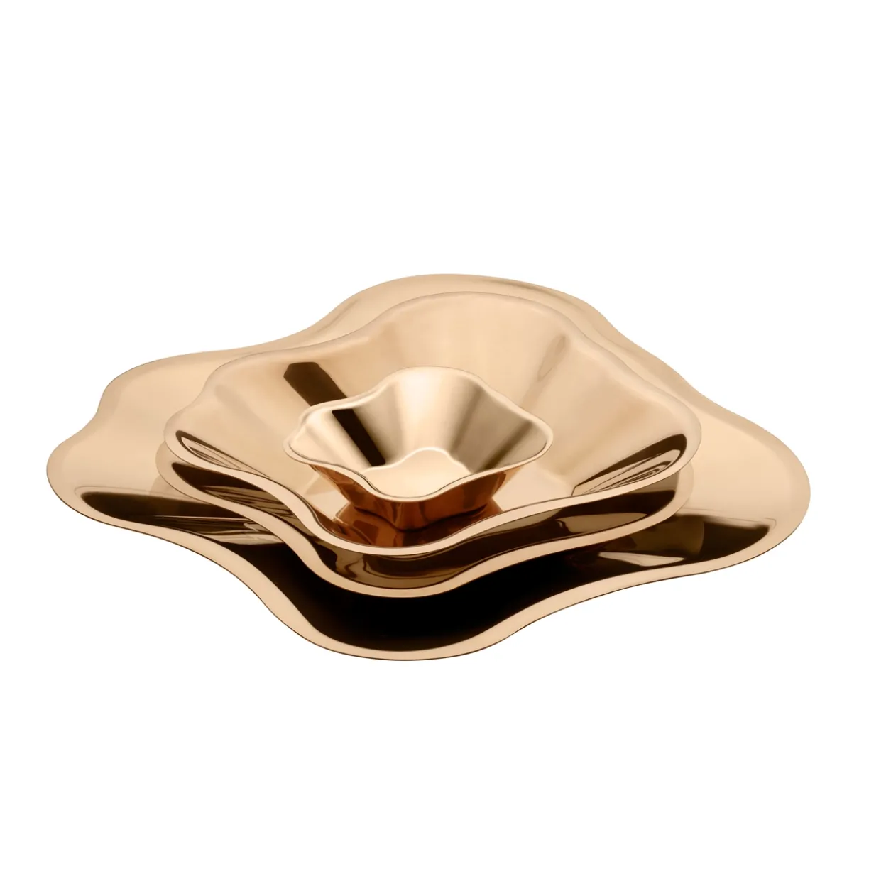 Skål 358mm roséguld