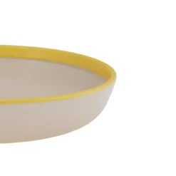 Skål/tallrik 22cm beige-gul