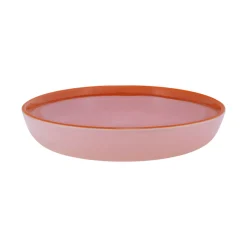 Skål/tallrik 22cm rosa-orange