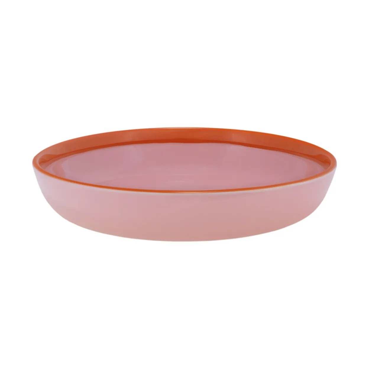 Skål/tallrik 22cm rosa-orange