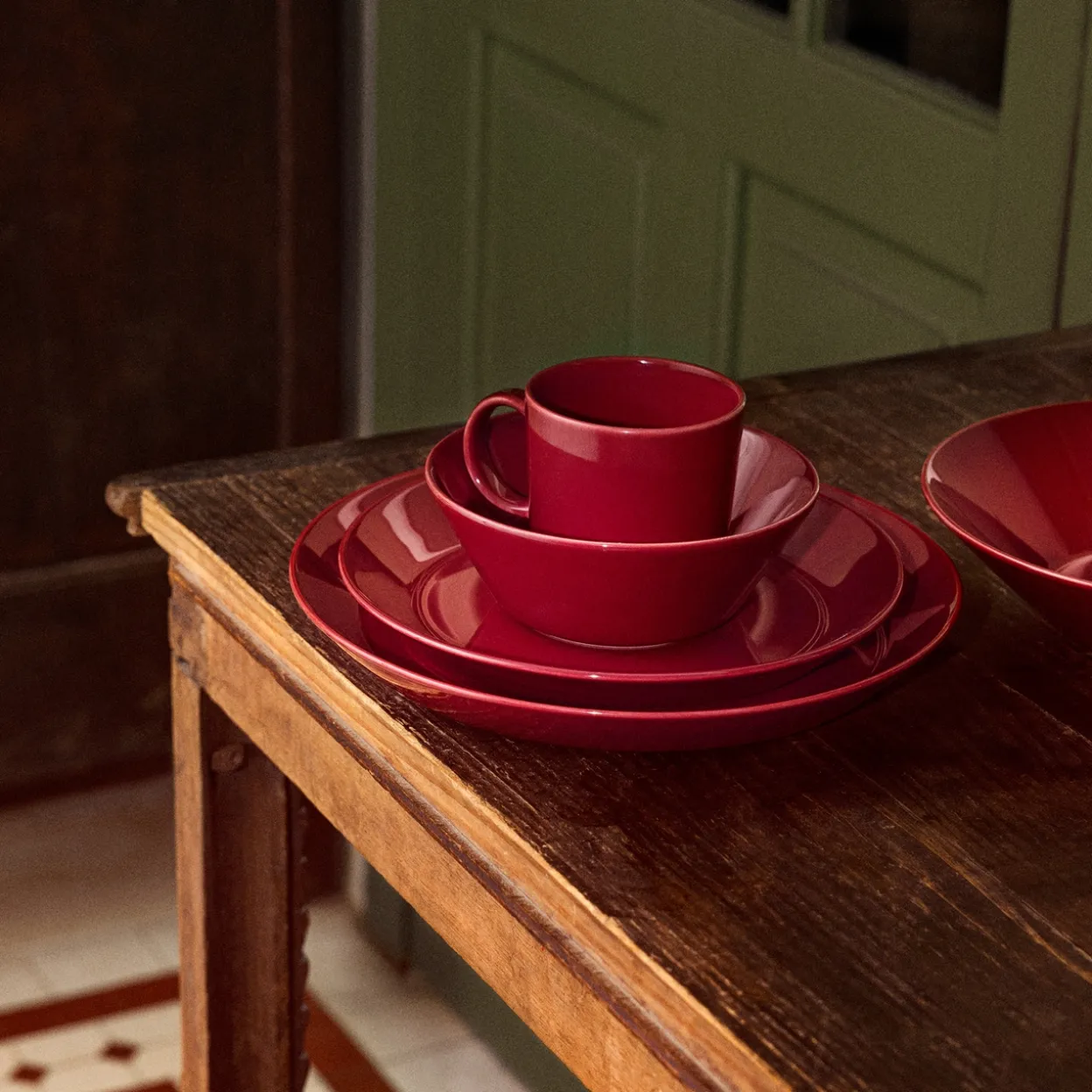 Tallrik 26 cm körsbär