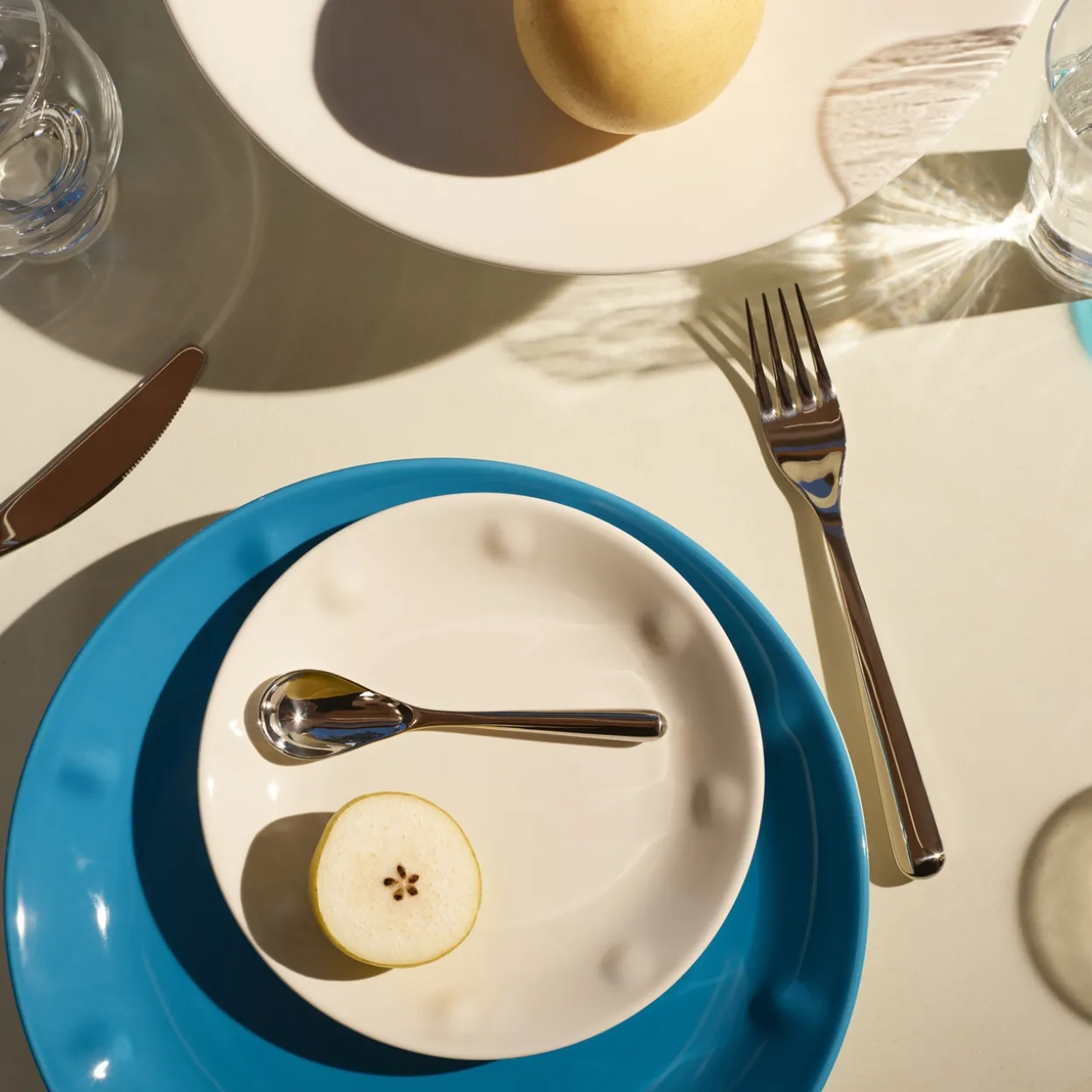 Tallrik 18cm elektrisk blå