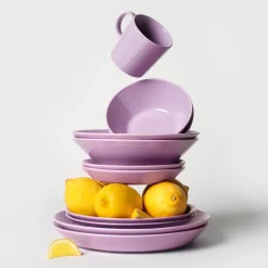 Tallrik 21 cm ljus lila