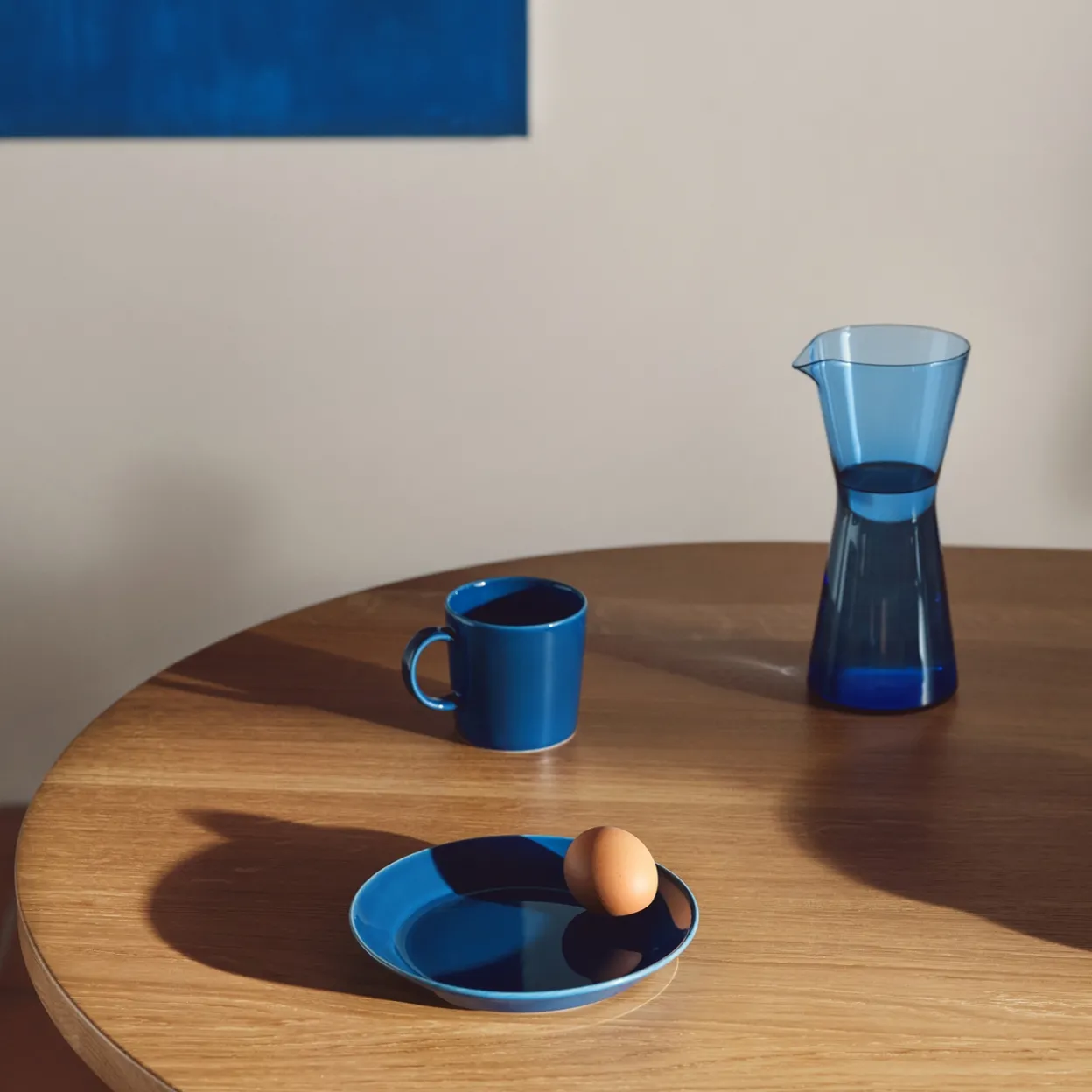 Tallrik 17cm vintage blå