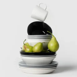 Tallrik djup 21cm svart