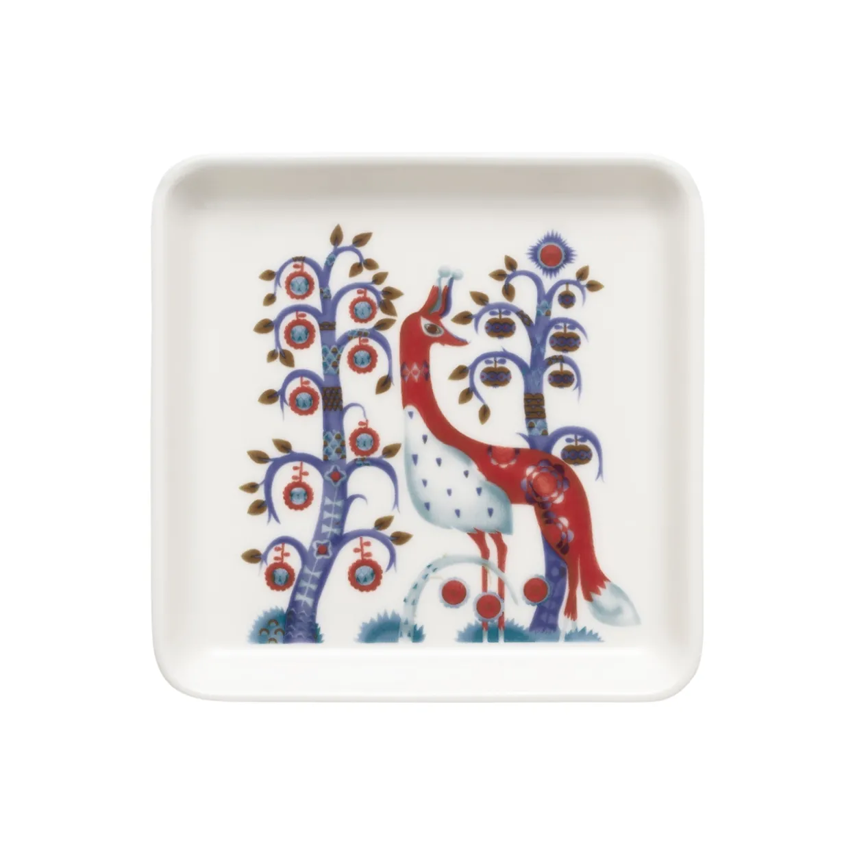 Tallrik kvadrat 12x12cm vit