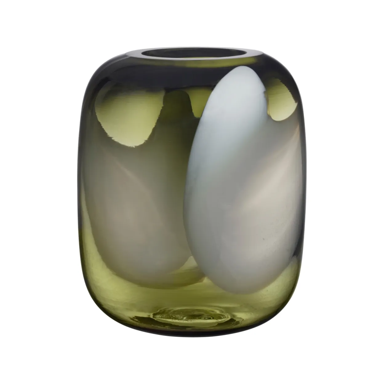 Vas 200mm moss grön/opal