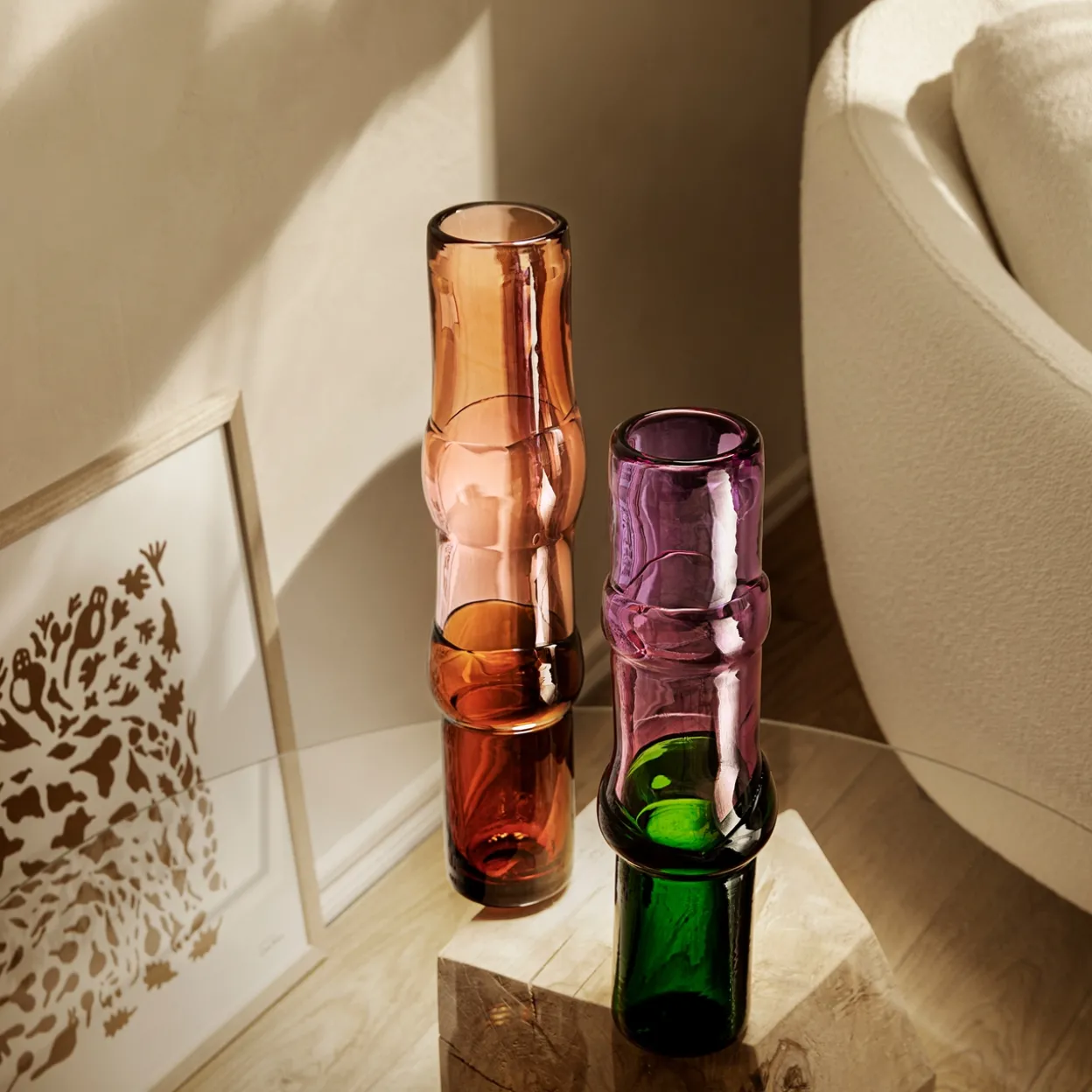 Vas 90x450mm laxrosa-rosa-ökensand