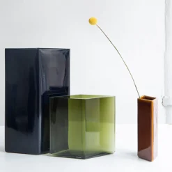 Vas 205x180mm moss grön